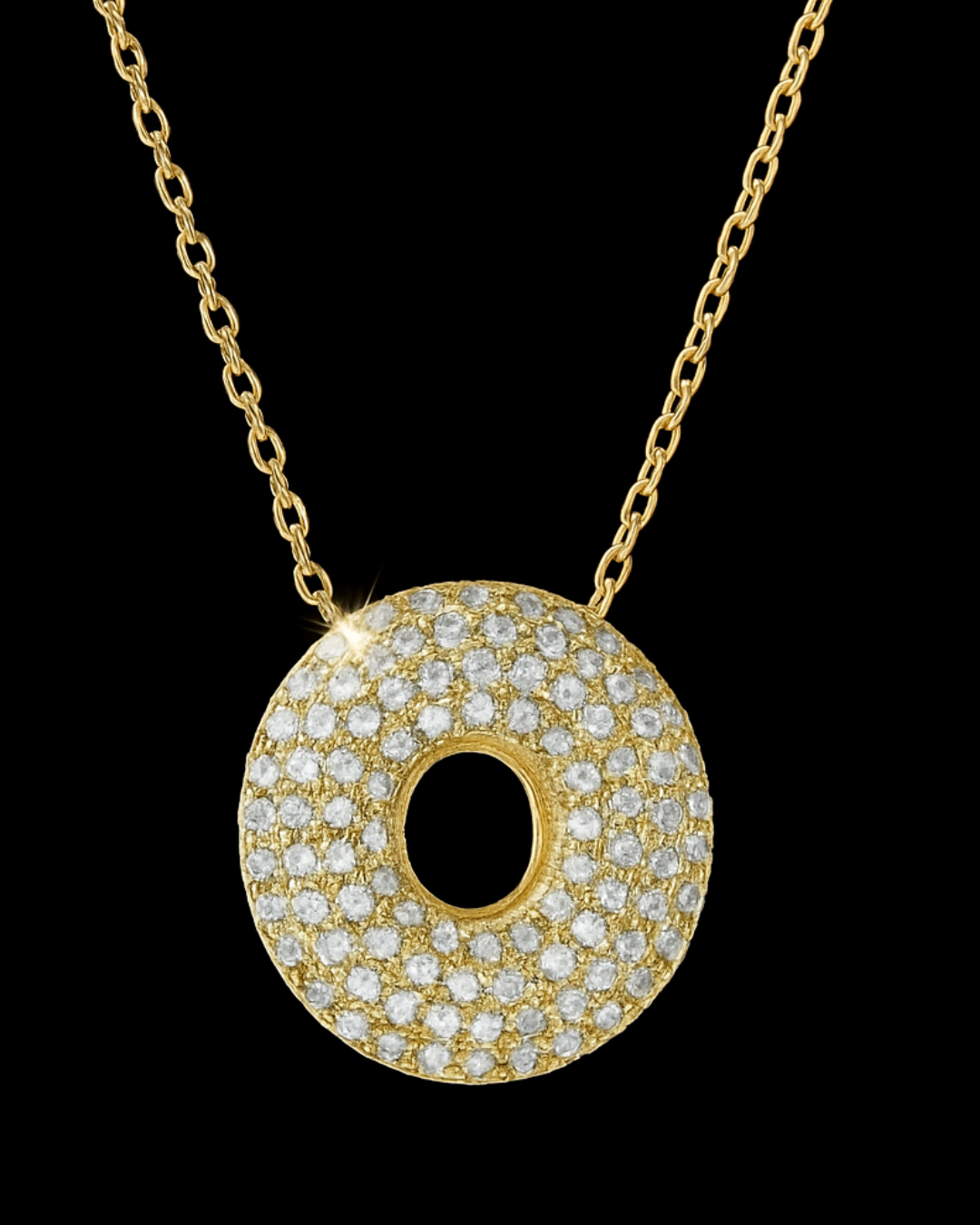 Collana Lettere Bubble - Collanina Argento 925