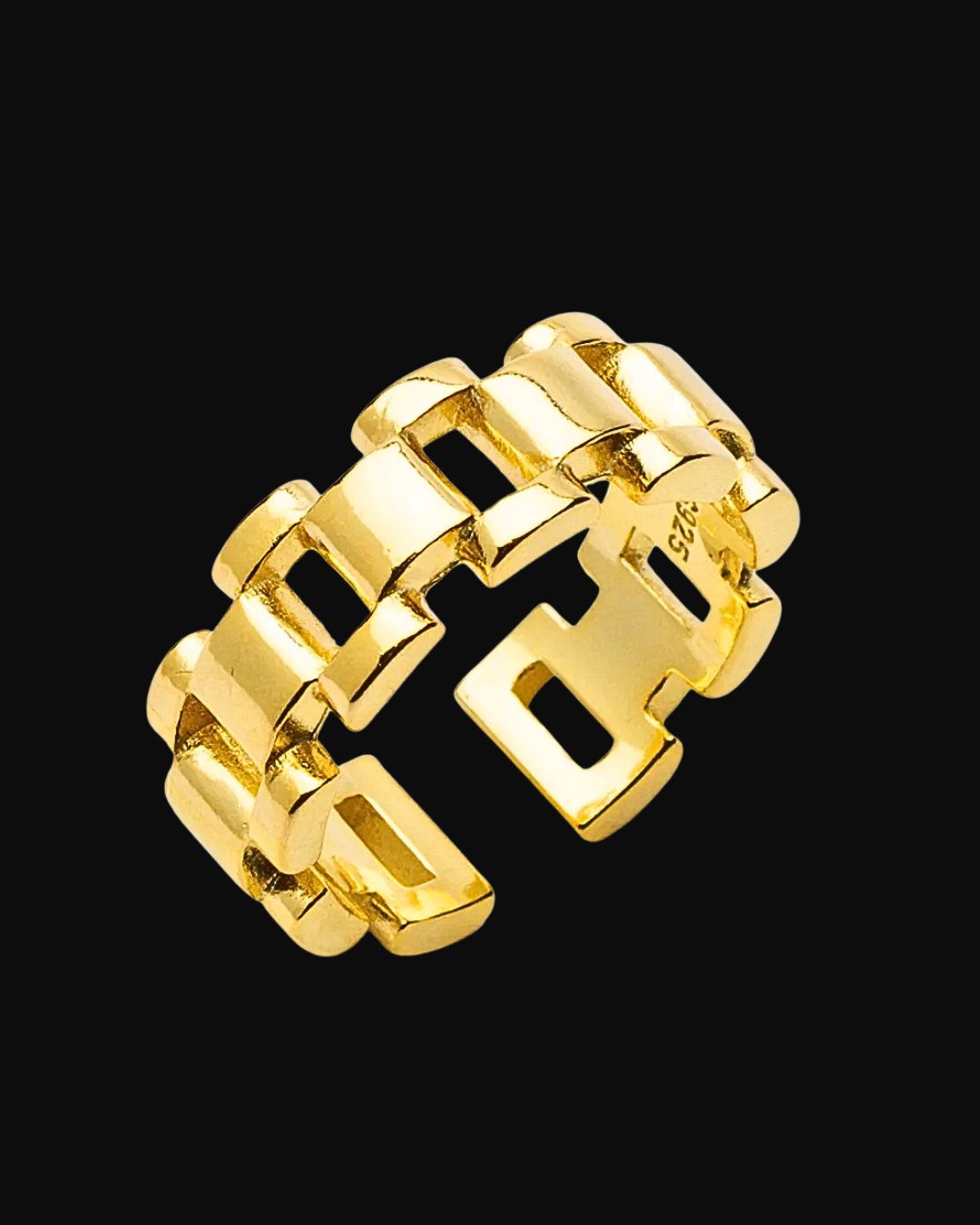 Anello catena in argento 925