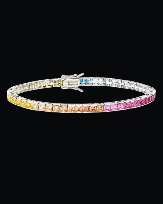Tennis Raimbow in argento 925