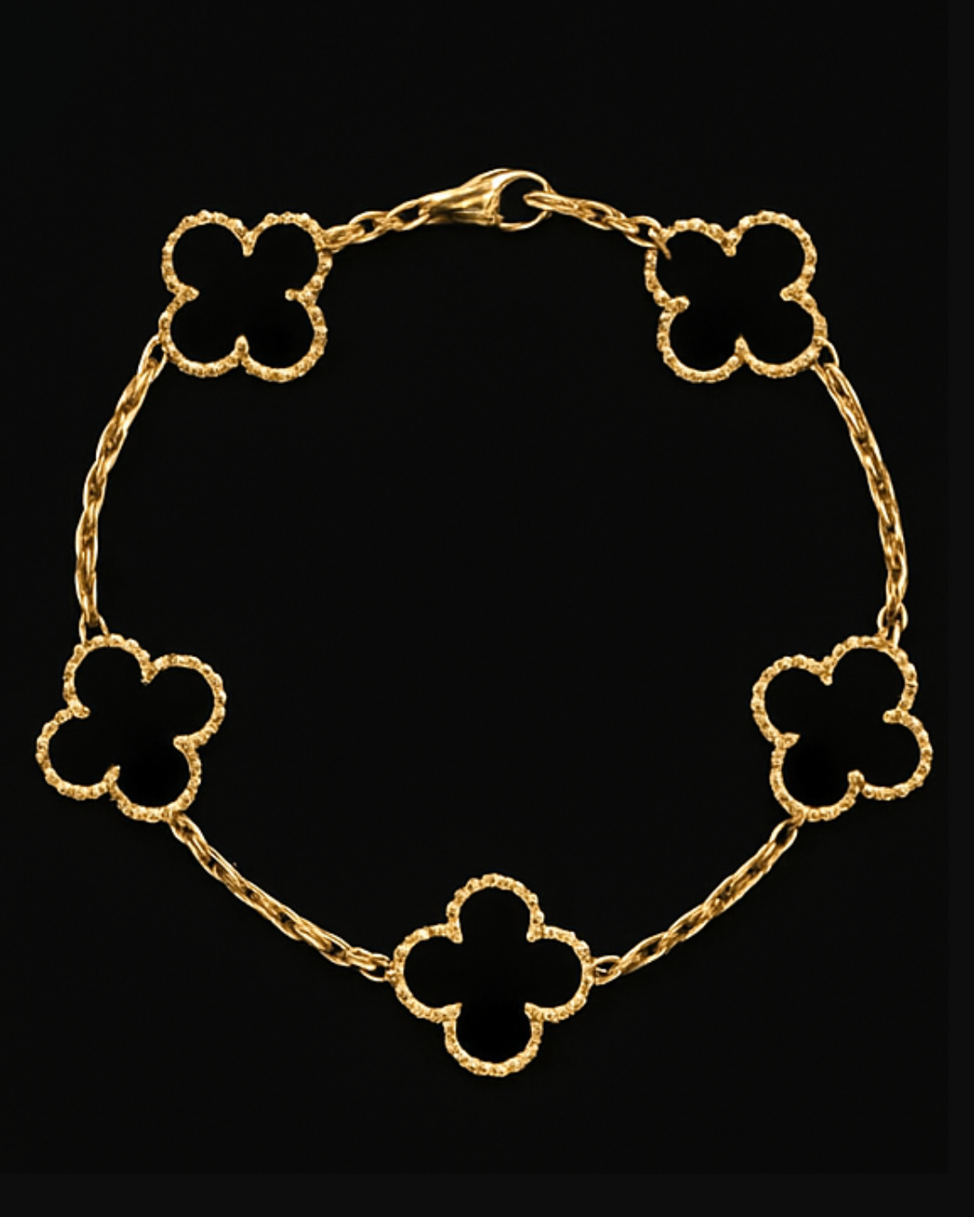 Bracciale quadrifoglio in argento 925