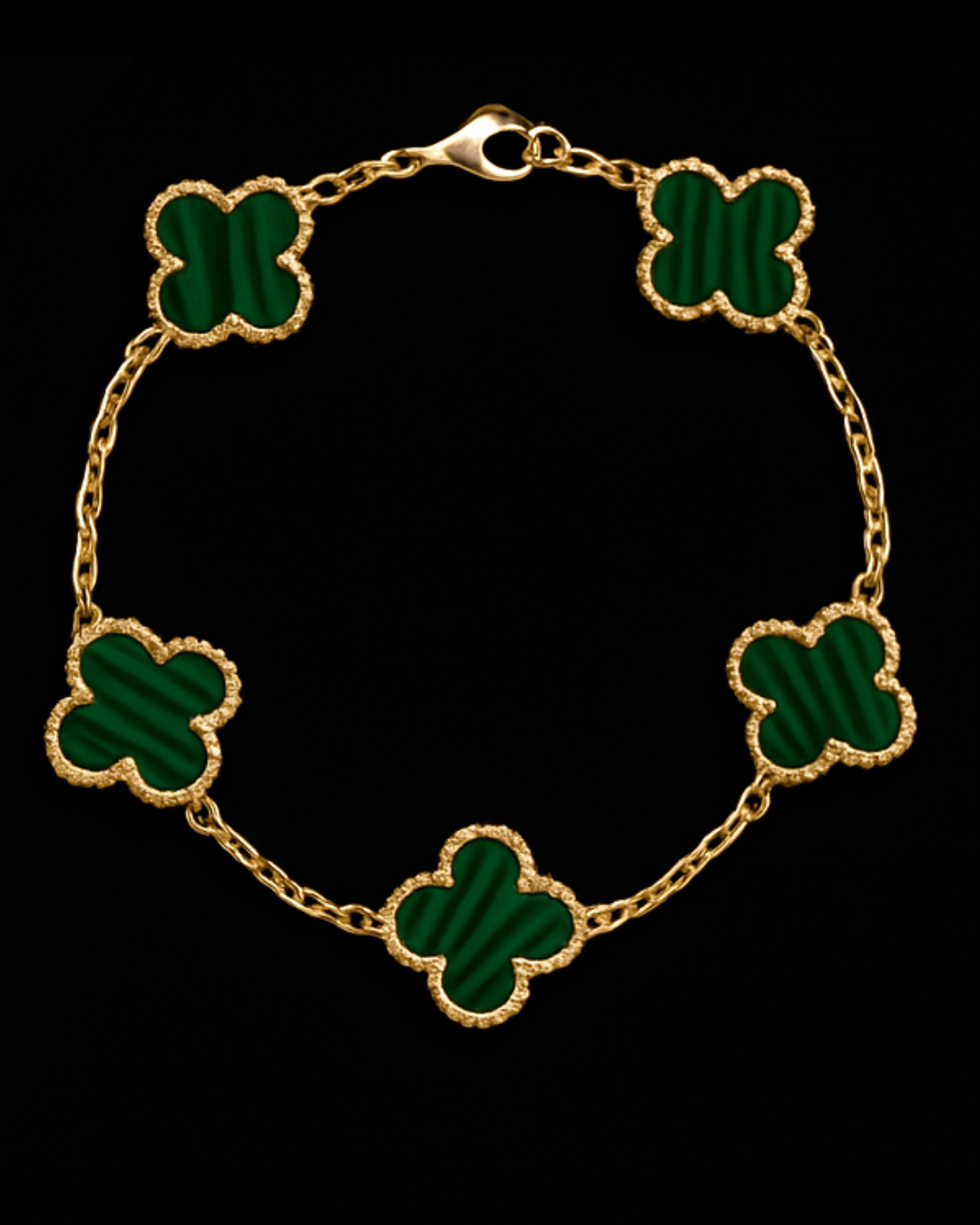 Bracciale quadrifoglio in argento 925