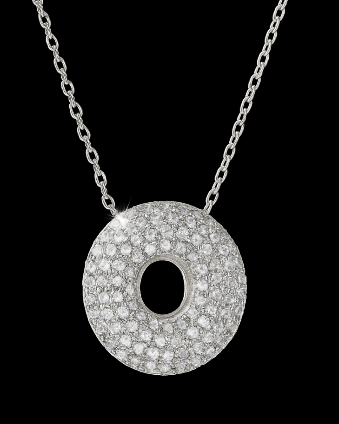 Collana Lettere Bubble - Collanina Argento 925