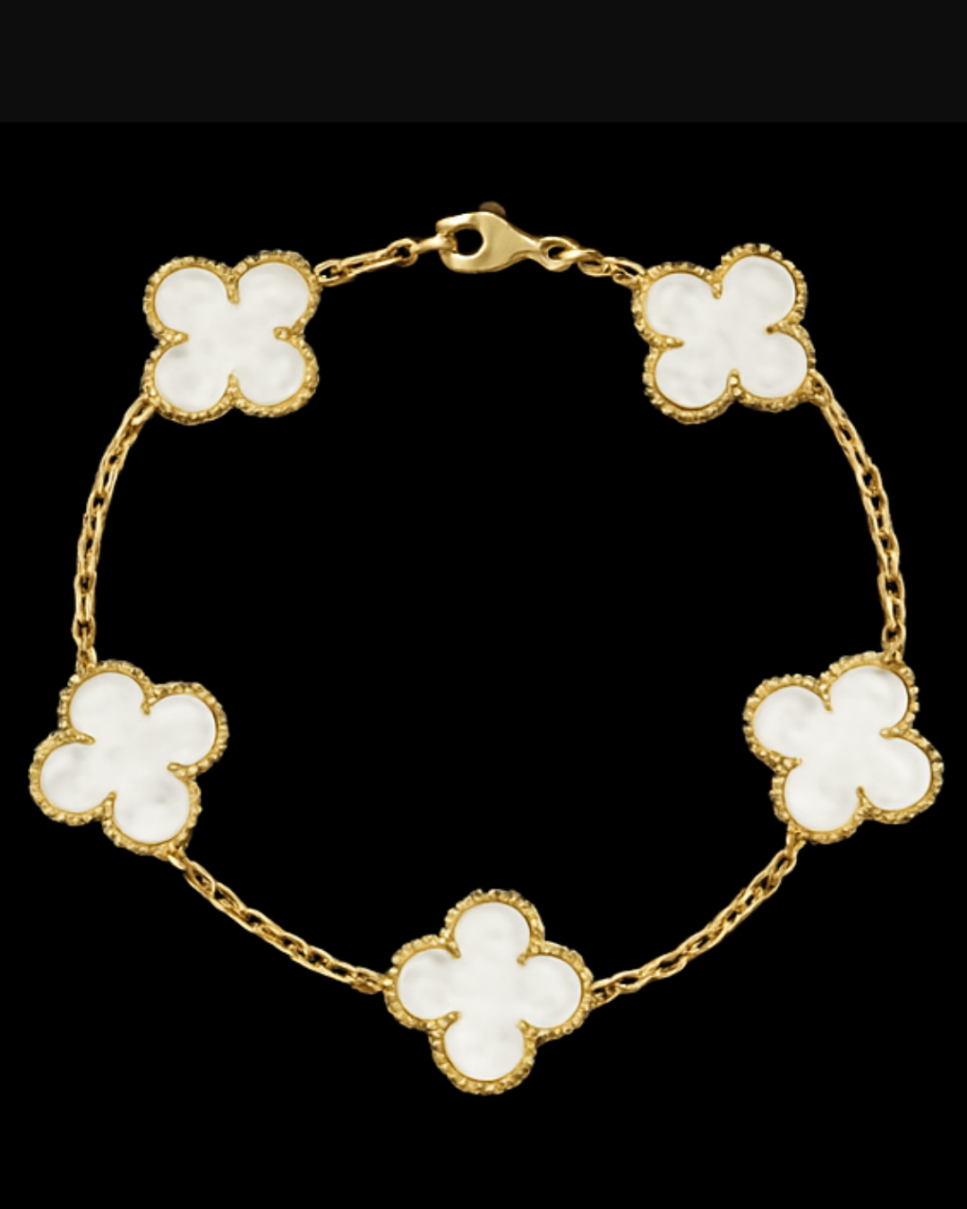 Bracciale quadrifoglio in argento 925