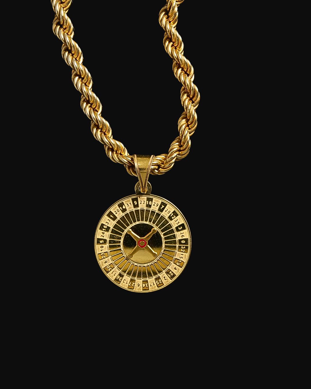 Collana corda con ciondolo ROULETTE in argento 925