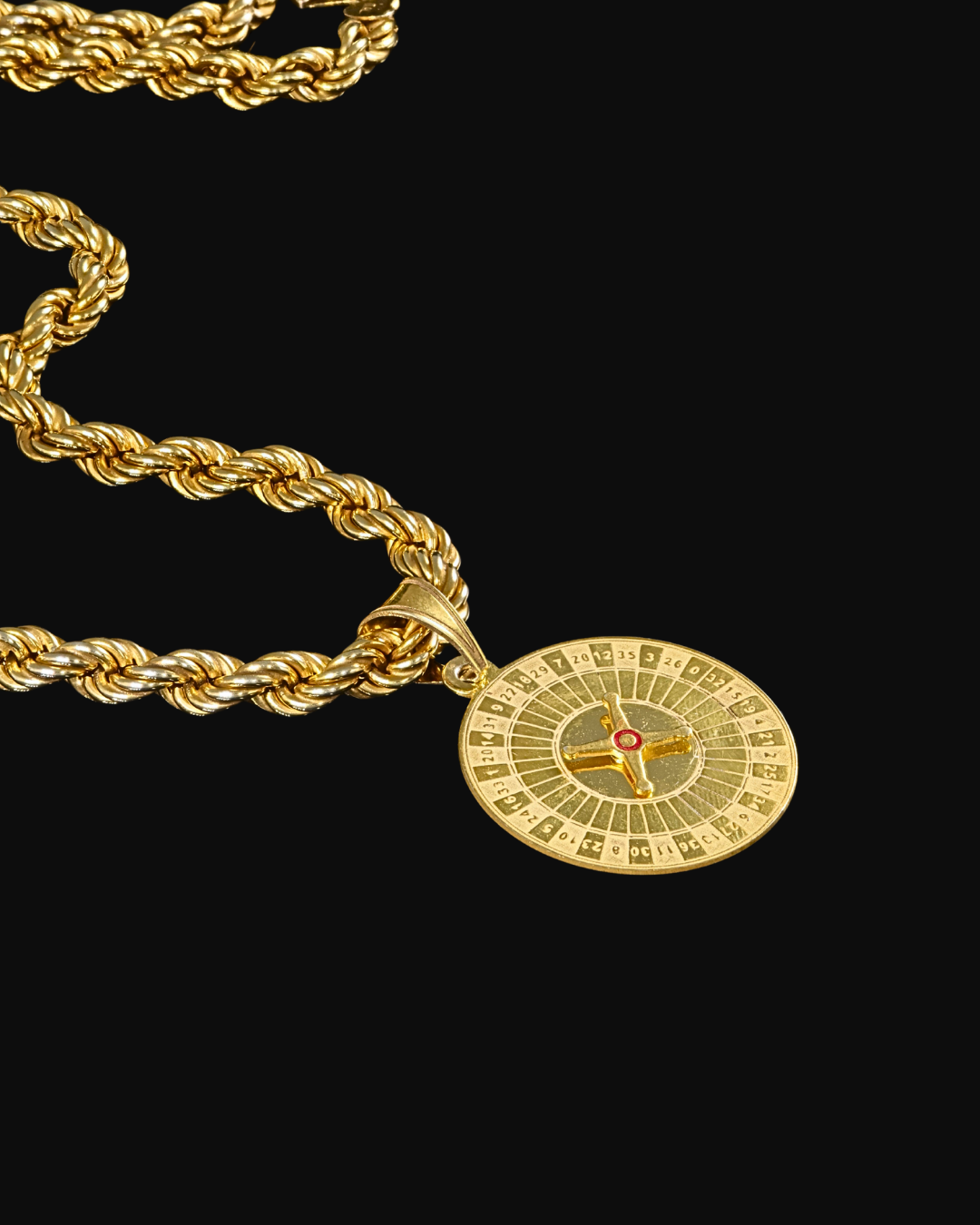 Collana corda con ciondolo ROULETTE in argento 925