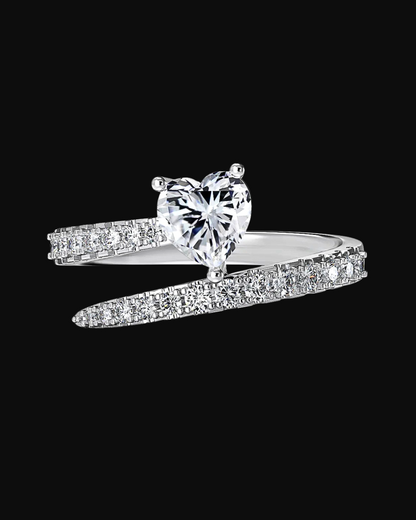 Anello cuore in argento 925